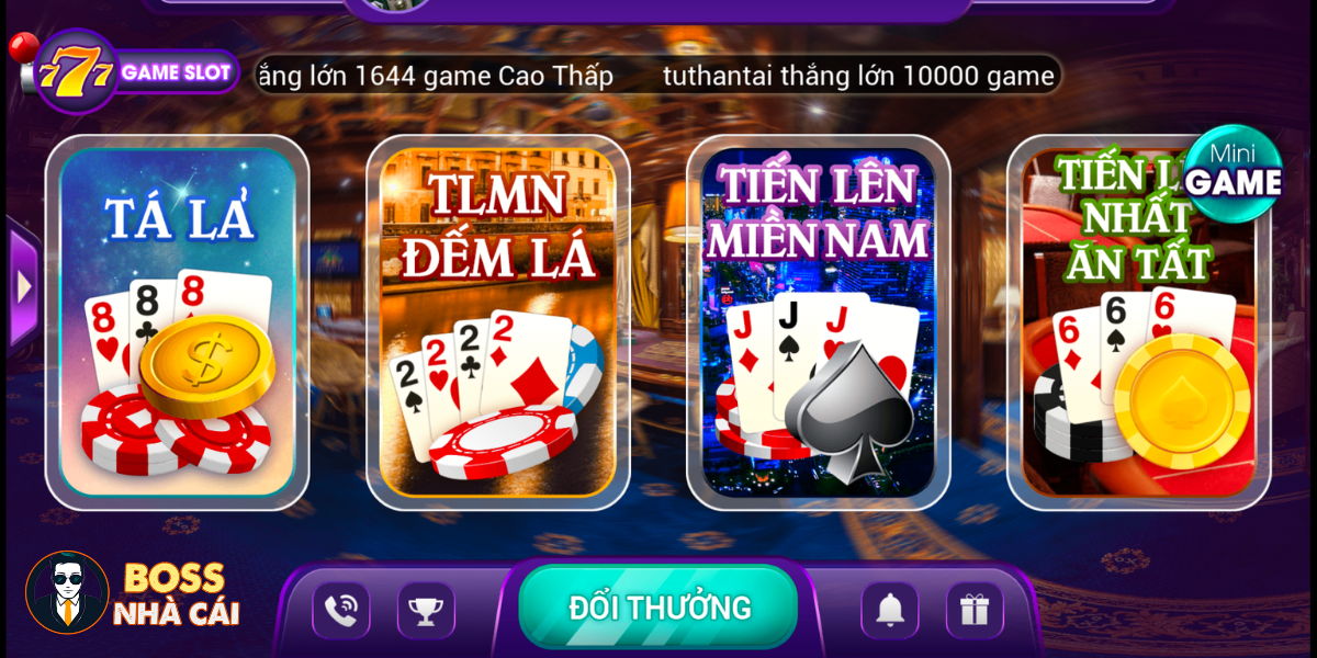 Game online danh bai doi thuong